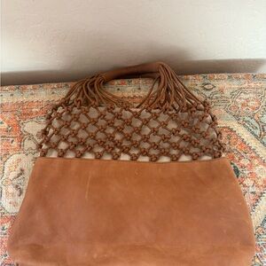 Sundance Tan Knotted Tote Bag